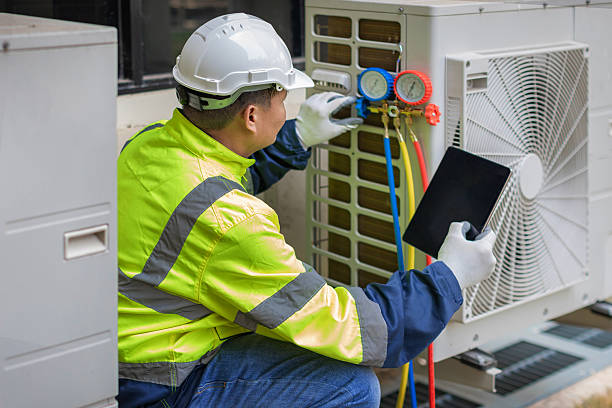 Professional Hvac Maintenance technician working in Bethpage, NY